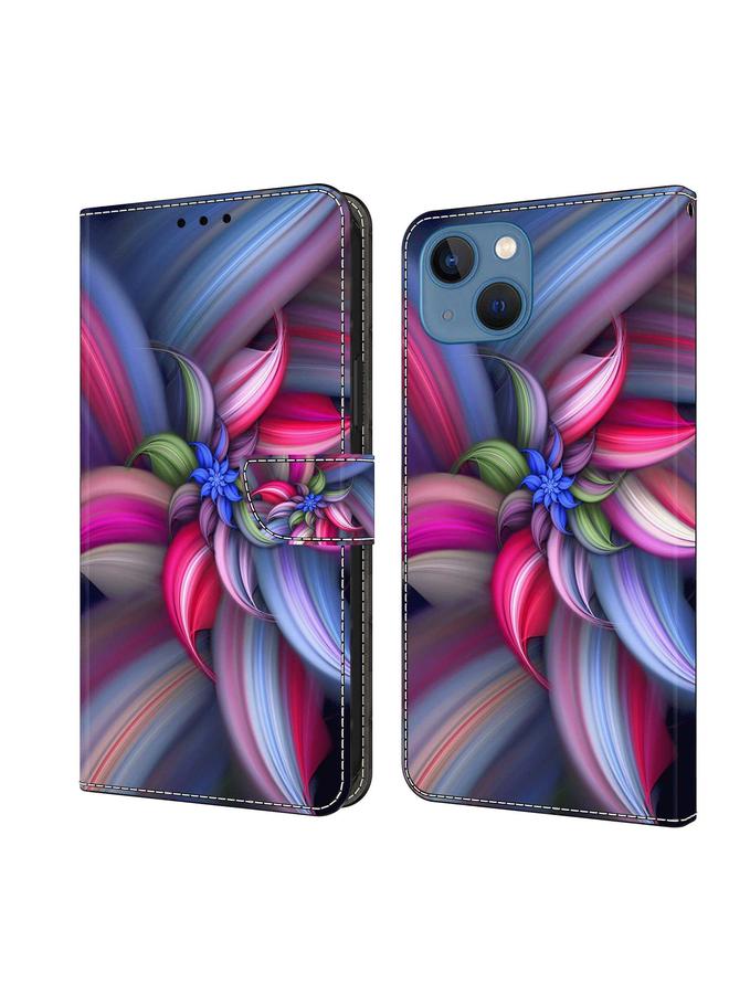 Zaboon Case For iPhone 13 / 14 Crystal 3D Shockproof Protective Leather Phone Case - Image 1