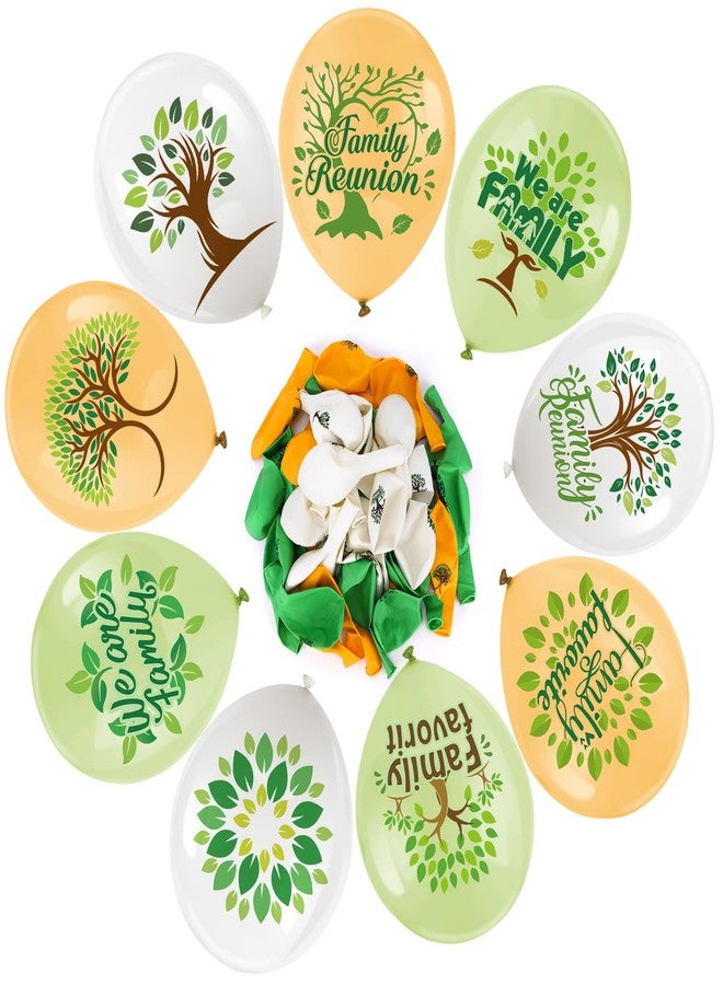 هواف بالونات HOWAF 45 قطعة من بالونات لم شمل العائلة مقاس 12 بوصة من اللاتكس بعبارة "نحن عائلة" بالونات حفلات بطابع شجرة العائلة للمنزل وديكورات حفلات لم شمل العائلة ومستلزمات حفلات التجمع العائلي - Image 3