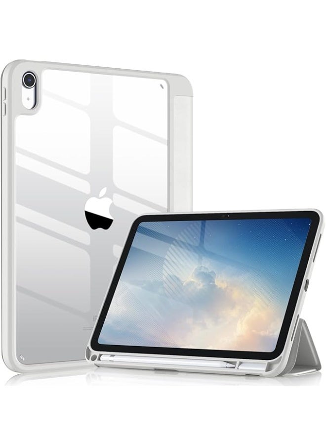 Case  For iPad (A16) 11th Generation 11 Inch 2025,For iPad 10th Generation Case 10.9 Inch 2022 with Pencil Holder, Shockproof Cover with ClearShell, Supports Auto Wake/Sle (Gray) - Image 1