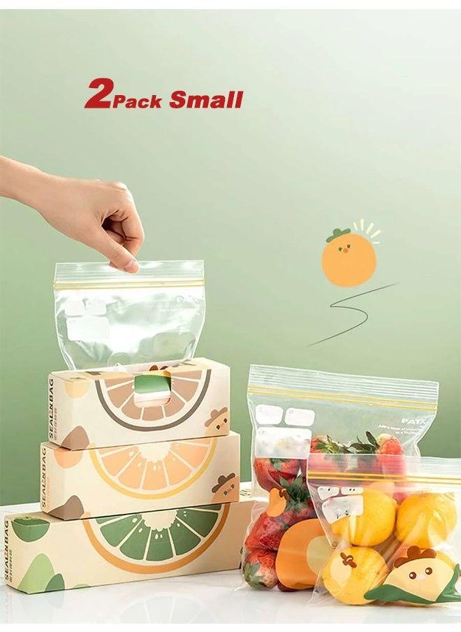 PATA 2 Pack Food Storage Bag, Kitchen Fresh Keeping Seal Bag Suitable for Candy, Chocolate, Cookies, etc,Size Small  - Image 1