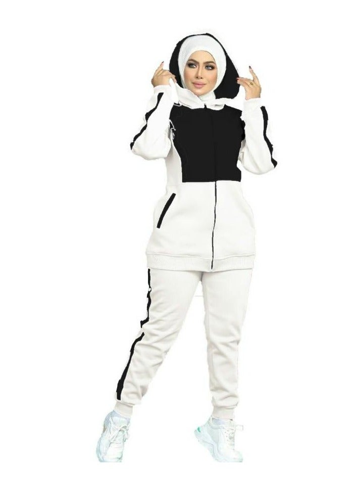 Women's Melton Cotton Sport Tracksuit  - Image 1