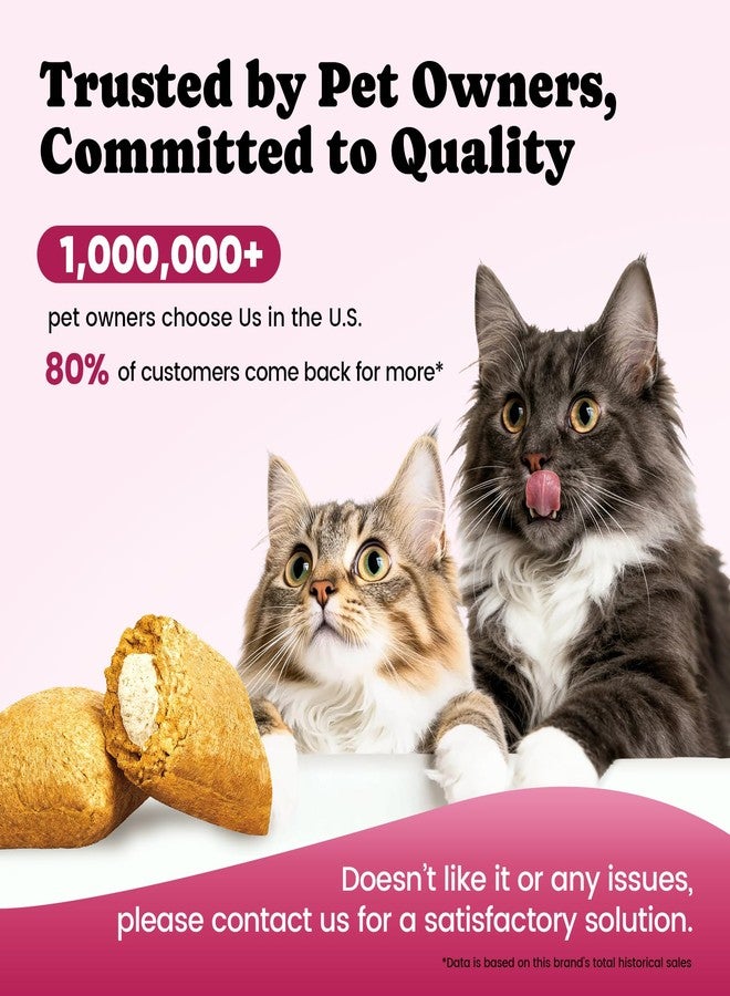 BuddyCheer Glucosamine for Cats, Cat Joint Supplement with Chondroitin, Omega-3s & Green-Lipped Mussel, Pain Relief Crunchy & Creamy Treats for Senior Cats, Hip & Joint, Mobility & Flexibility Support -450 Chews - Image 3
