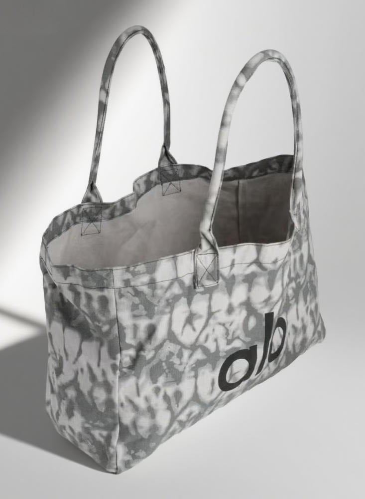 Alo Yoga Bag, Single-shoulder Canvas Bag for both Men and Women, Large-capacity Shopping bag, Sports and Fitness Bag - Gray - Image 2