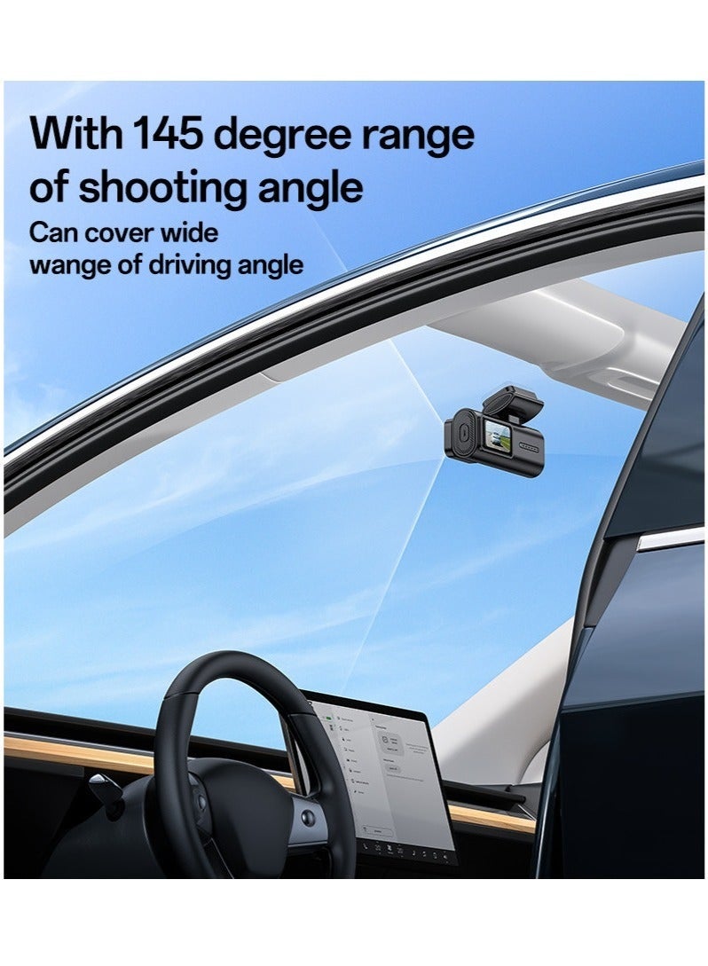 Yesido KM21 Car Dash Cam – 1.47" Screen Compact Driving Recorder, Wide-Angle HD Camera with Loop Recording, Night Vision, Motion Detection & G-Sensor for Accident Evidence and Road Safety - Image 2