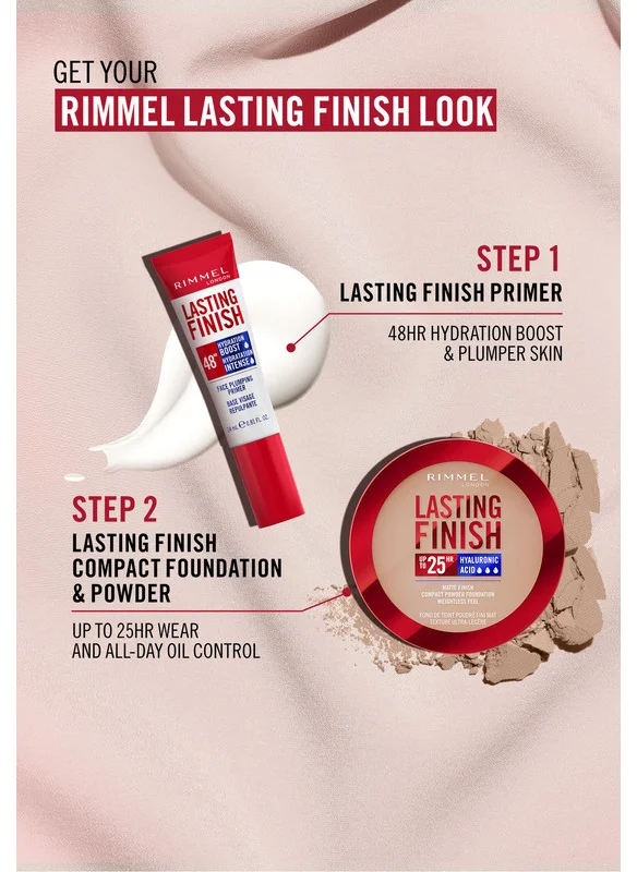RIMMEL LONDON Lasting Finish Compact Foundation - 002 - Pearl, 7g