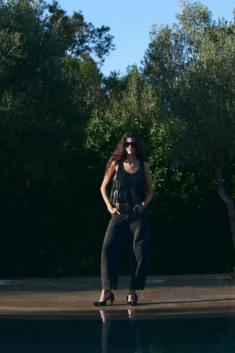 H&M Barrel High Cropped Jeans