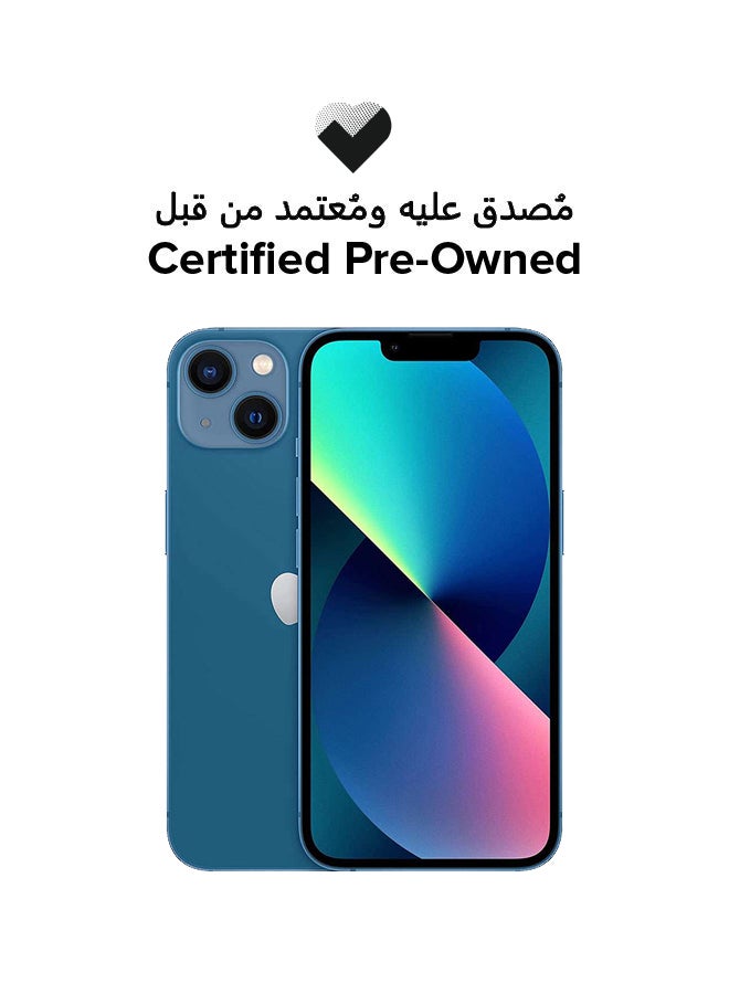 ابل  مملوك مسبقًا ومعتمد - iPhone 13 بسعة 256 جيجابايت، باللون الأزرق، ومزود بتقنية 5G مع تطبيق Facetime - الإصدار العالمي - Image 1