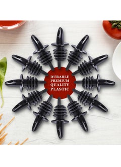 SYOSI Liquor Pour Spout Adapter Water Bottle 12pcs Oil Topper Pourer Spouts for Bottles Syrup Bottle Pour Spouts Bartender Accessories Stainless Steel Bar Pouring Glass Bottle Spouts for Liquor Bottles  - Image 3