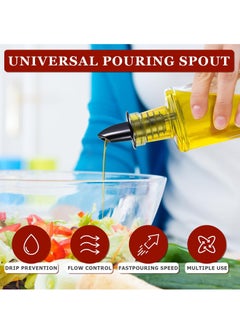 SYOSI Liquor Pour Spout Adapter Water Bottle 12pcs Oil Topper Pourer Spouts for Bottles Syrup Bottle Pour Spouts Bartender Accessories Stainless Steel Bar Pouring Glass Bottle Spouts for Liquor Bottles  - Image 2