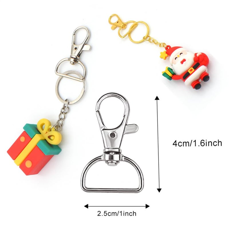 PEOUWNES Swivel Clasp Hooks, Key Chain Clip Hooks, D Ring Clip Lanyard Snap Hook for Keychain Making, Purse Hardware, Lanyard Making, DIY Craft (3/4â€ Inside Width) - Image 5