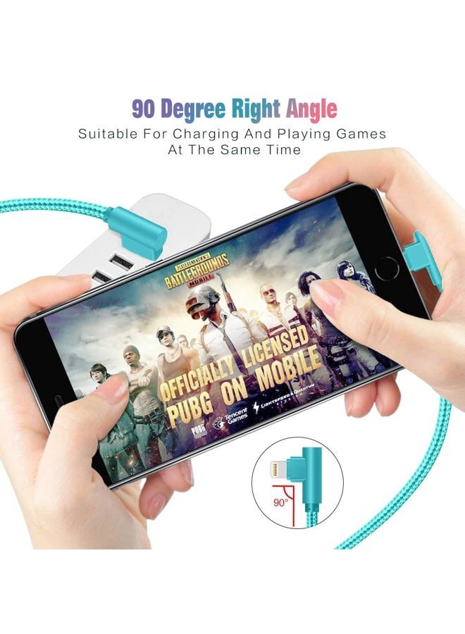 APFEN iPhone Charger, Apple MFi Certified 3Pack 6FT Lightning Cable, 90 Degree Fast Charging Cables Cord Compatible for 14/13 mini/13/12/11 Pro MAX/XR/XS/8/7/Plus/6S/SE/iPad - Image 4