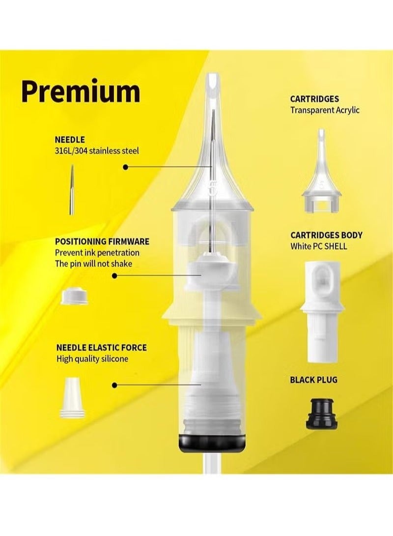 Unewshi Pack of 10 1207RS Tattoo Professional Needle Equipment Disposable Tattoo Needle,Tattoo Cartridge Needles Lined Professional Tattoo Needles for Spinning Tattoo Pens  - Image 3