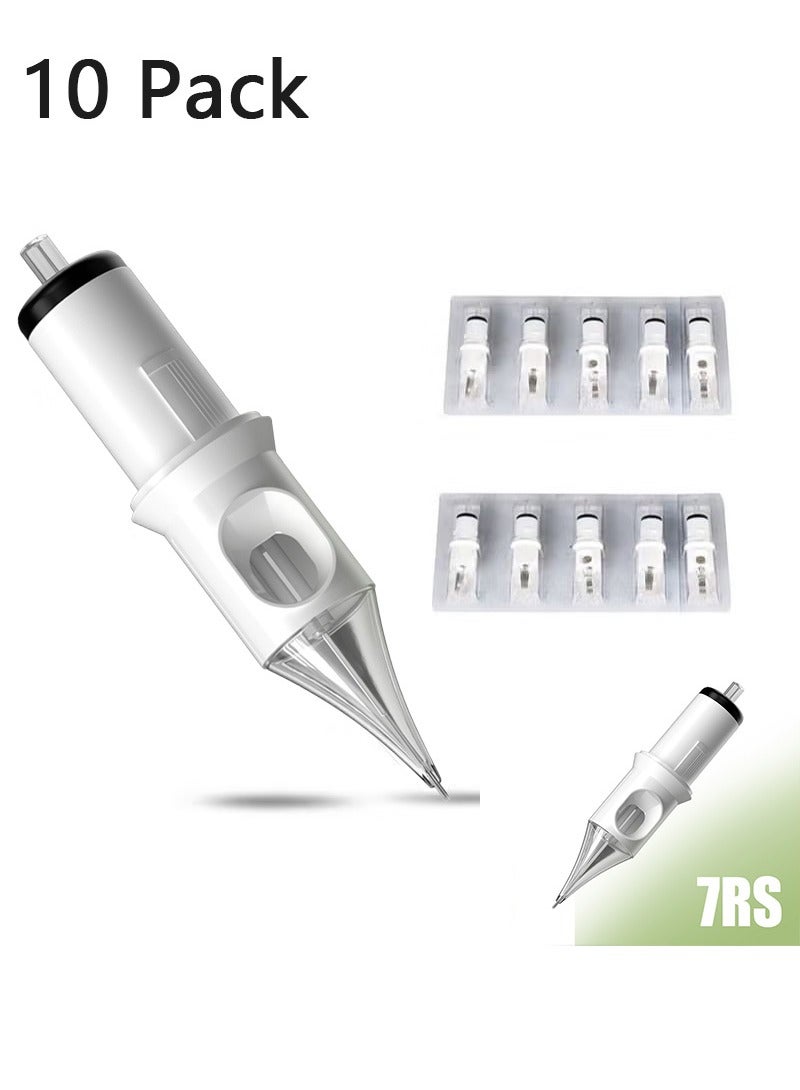 Unewshi Pack of 10 1207RS Tattoo Professional Needle Equipment Disposable Tattoo Needle,Tattoo Cartridge Needles Lined Professional Tattoo Needles for Spinning Tattoo Pens  - Image 1