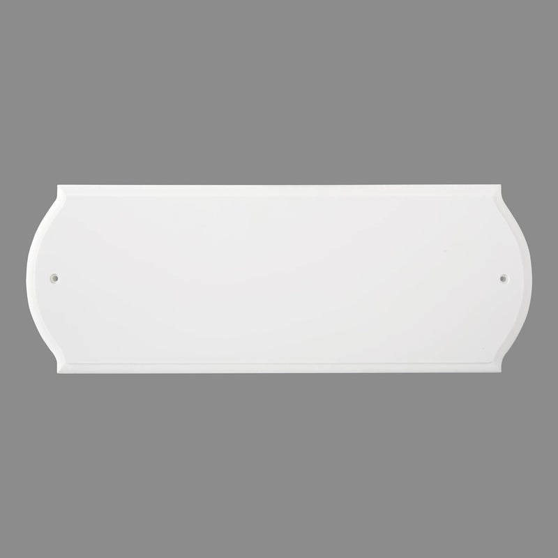 HASWARE Paintable Address Plaque White Block, Modern Design, for DIY, Outside, Home, Street(6" X 16") - Image 1