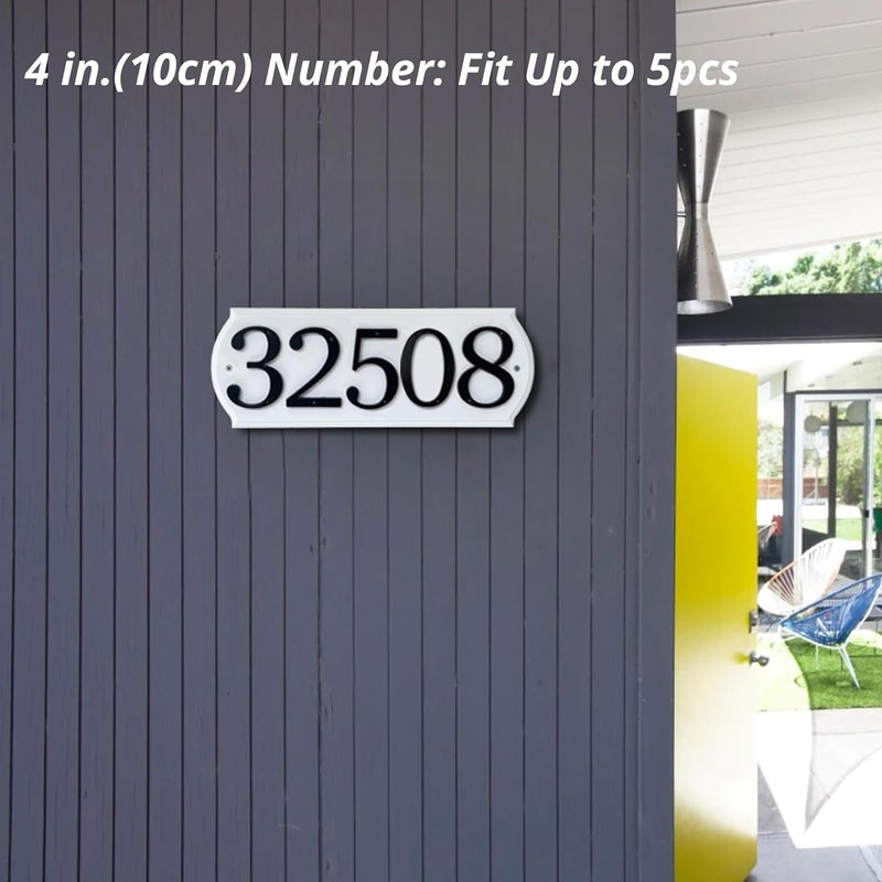 HASWARE Paintable Address Plaque White Block, Modern Design, for DIY, Outside, Home, Street(6" X 16") - Image 4