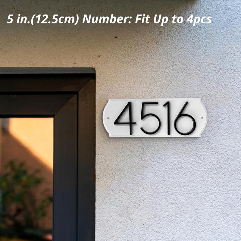HASWARE Paintable Address Plaque White Block, Modern Design, for DIY, Outside, Home, Street(6" X 16") - Image 5