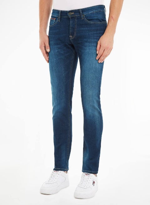 Slim Fit Faded Jeans