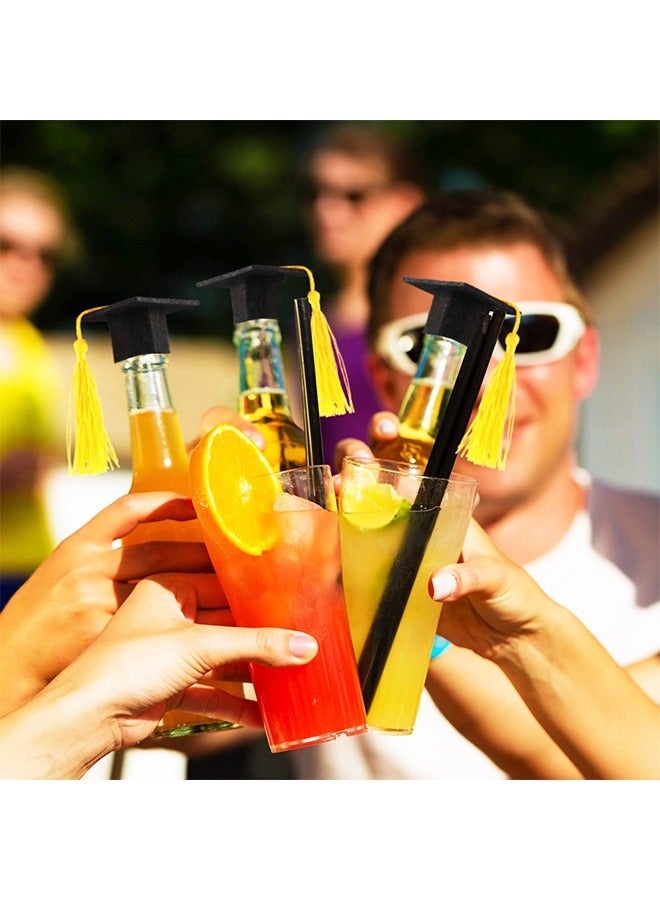 12 PCS Mini Graduation Caps Graduation Cap Bottle Toppers Bachelor Graduation Hat Shaped Party Decorations - Image 5