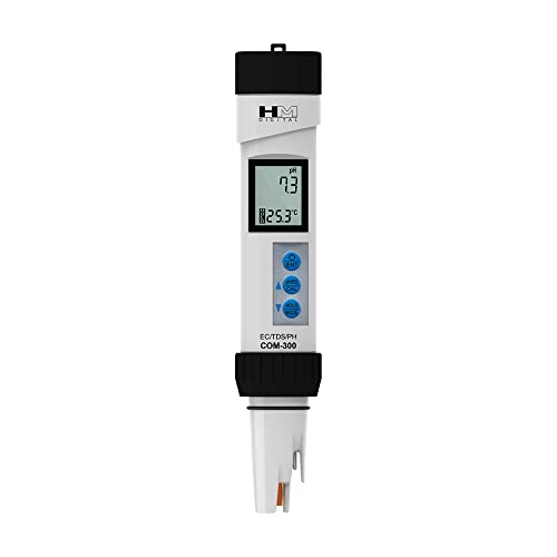 HM Digital مقياس HM Digital Com-300 لقياس الرقم الهيدروجيني/الموصلية/التيار الكهربائي/درجة الحرارة - Image 4