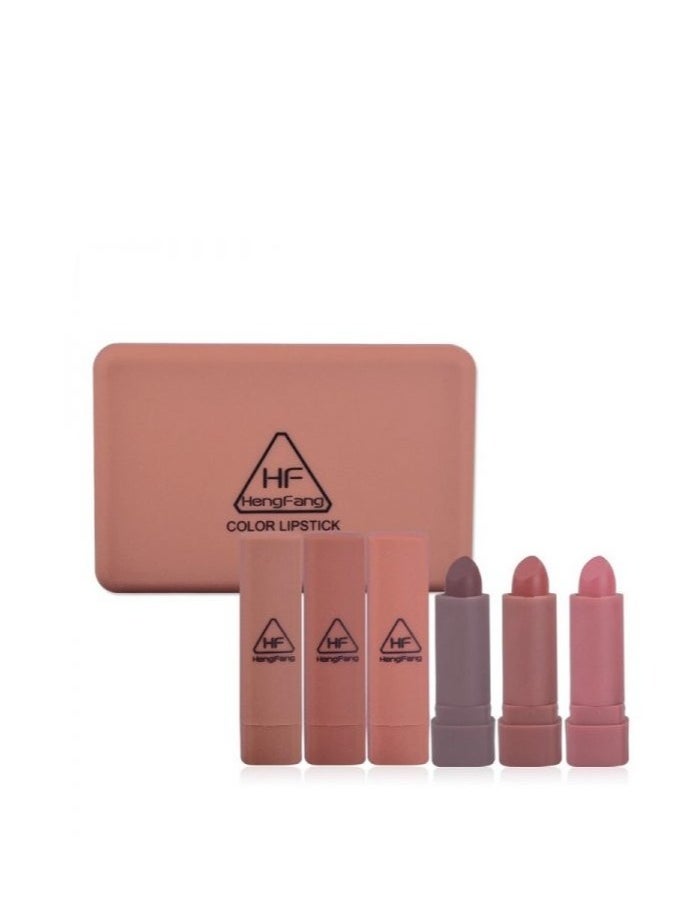 Heng Fang 6 Piece Matte Lipstick Set Multicolor  - Image 3