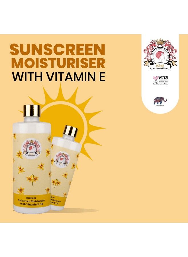Indrani Cosmetics Indrani Sunscreen Moisturiser With Vitamin �E� Oil For Women Makes Your Skin Clean And Dust Free 500 Ml - Image 4
