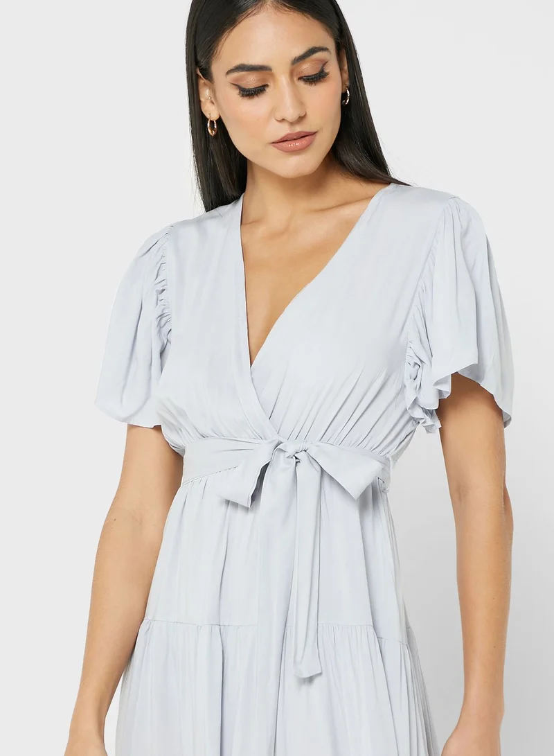 ELLA Tiered Belted Dress