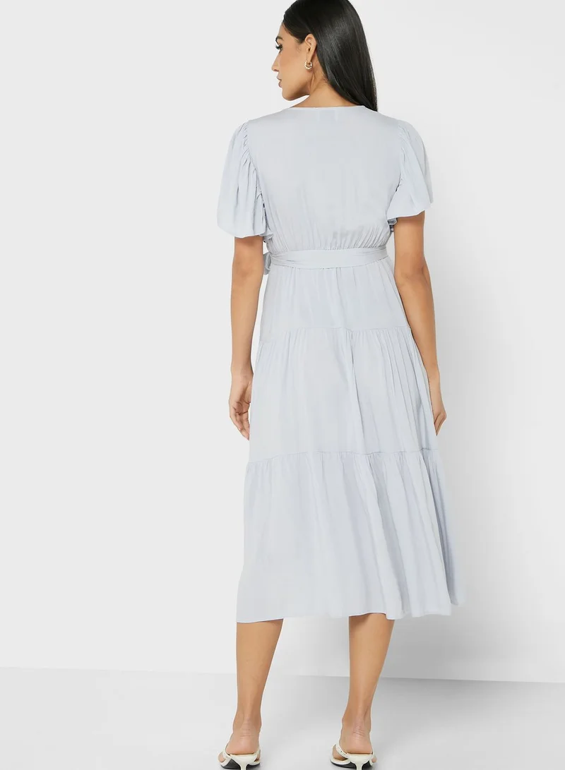 ELLA Tiered Belted Dress