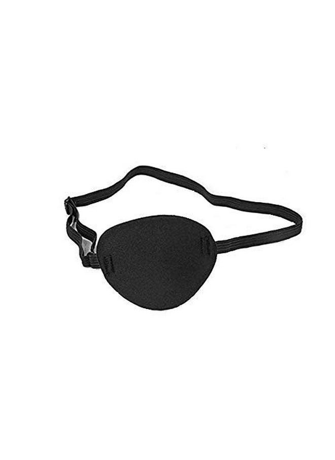 DNHCLL - Adults And Kids Black Adjustable Soft And Comfortable Sponge Eye Patch Strabismus Eye Mask With Buckle For Recovery Eye And Cure Children Lazy Eye - Image 1