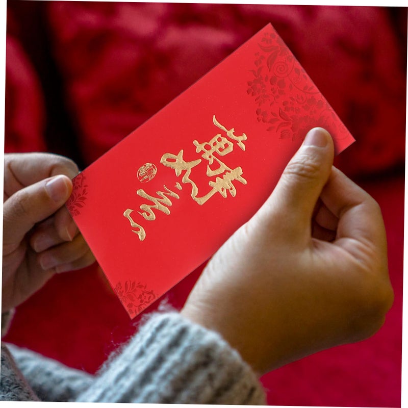 6pcs Chinese Red Envelopes Adorable Dragon Pattern Sturdy For Festivals Weddings Celebrations - Image 5