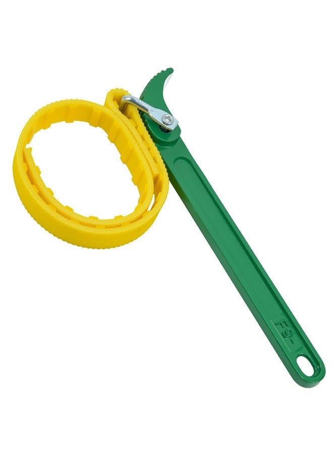 Generic Adjustable Strap Wrench, 9’ Handle, Rubber Strap Pipe Wrench, Oil Filter Wrench, Jar Opener, Shower Head Wrench, Water Filter Wrench  - Image 1