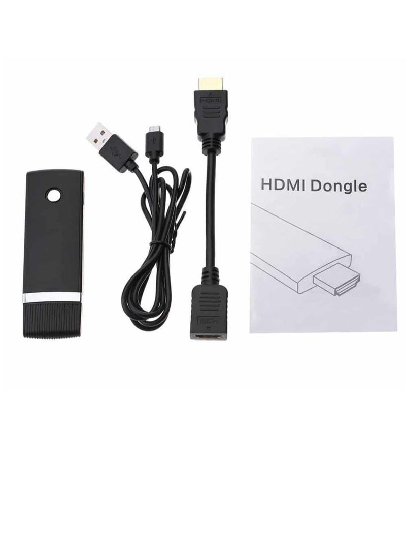 Generic Wireless Display Dongle Receiver Compatible with Android and IOS And Notebook Devices Black  - Image 4