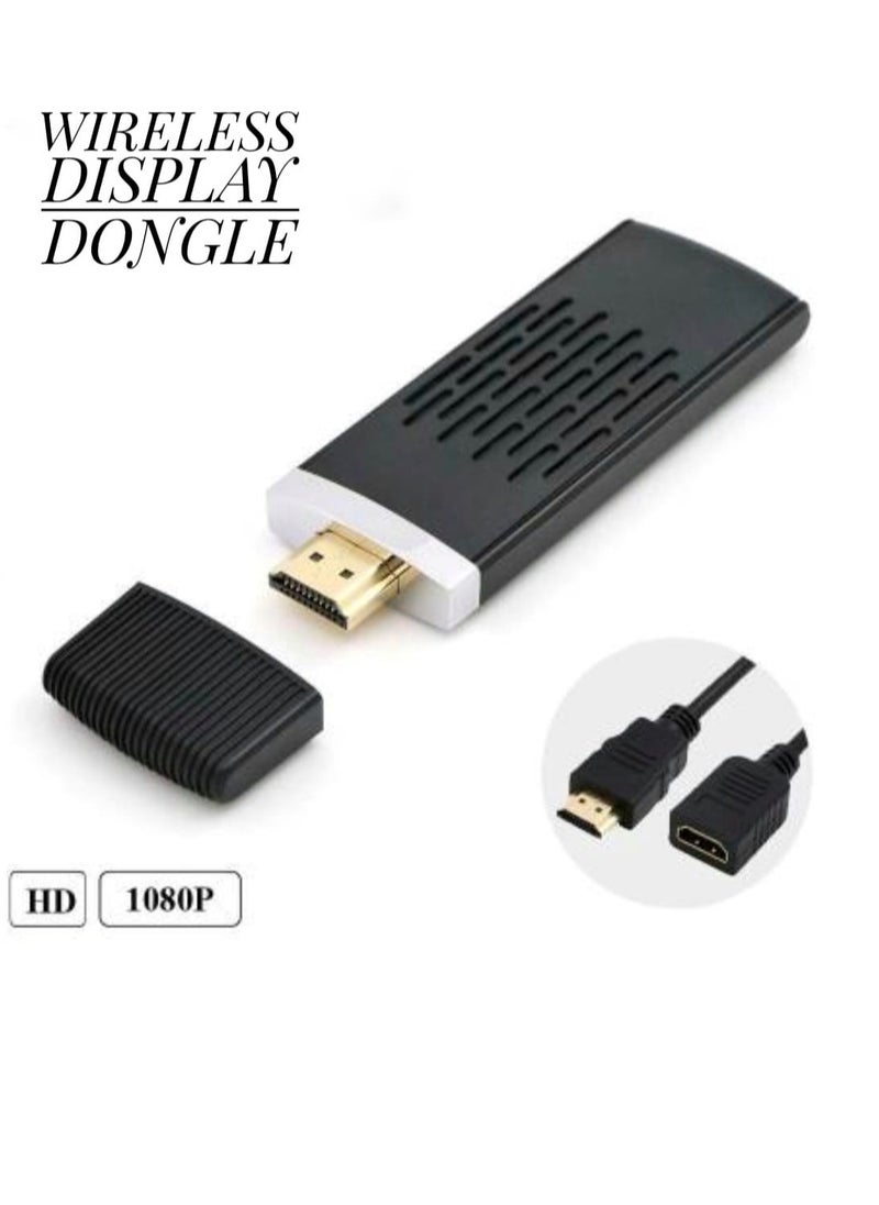 Generic Wireless Display Dongle Receiver Compatible with Android and IOS And Notebook Devices Black  - Image 2