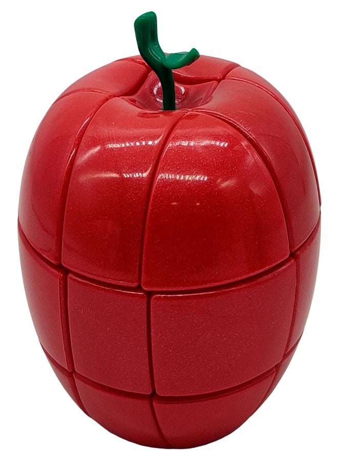 Kiditos YJ Apple Fruit Shaped Cube 3x3 Puzzle Realistic Fruit Magic Speed Cube Puzzle, Red - Image 5
