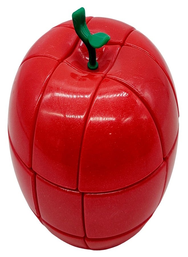 Kiditos YJ Apple Fruit Shaped Cube 3x3 Puzzle Realistic Fruit Magic Speed Cube Puzzle, Red - Image 4