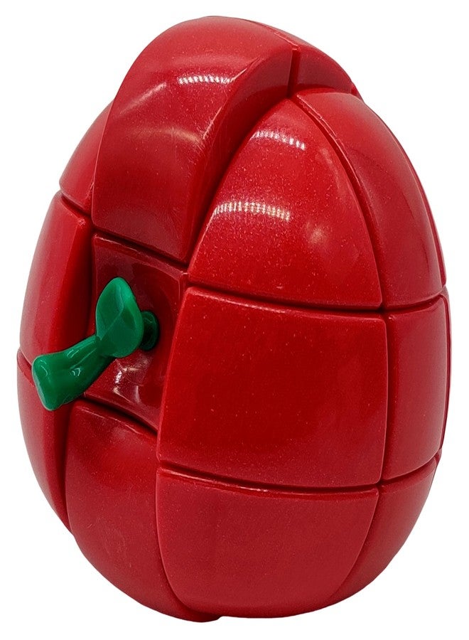 Kiditos YJ Apple Fruit Shaped Cube 3x3 Puzzle Realistic Fruit Magic Speed Cube Puzzle, Red - Image 3
