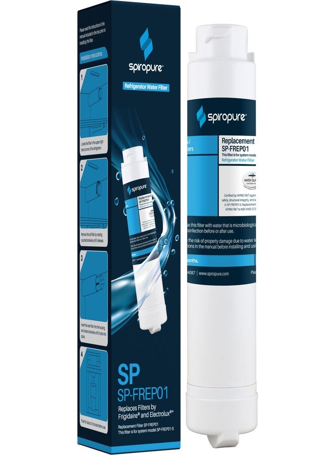 SpiroPure فلتر مياه الثلاجة SpiroPure SP-FREP01 المعتمد من NSF بديل متوافق مع Frigidaire EPTWFU01 PureSource Ultra II Electrolux EWF02 PureAdvantage (عبوة واحدة) - Image 1