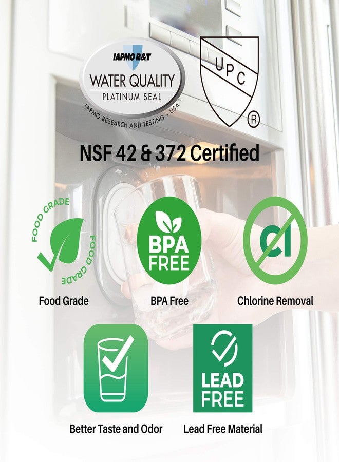 SpiroPure فلتر مياه الثلاجة SpiroPure SP-FREP01 المعتمد من NSF بديل متوافق مع Frigidaire EPTWFU01 PureSource Ultra II Electrolux EWF02 PureAdvantage (عبوة واحدة) - Image 3