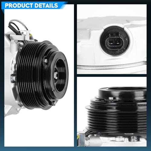 TadaMark Air Conditioner AC Compressor with Clutch Compatible with Toyota Avalon 3.5L 3.5 2005-2012, Camry 2007-2011 3.5L 3.5 158328, 157328 - Image 5