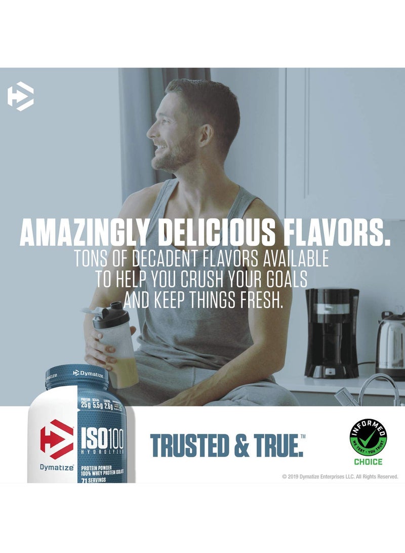 Dymatize Iso 100 Hydrolyzed 100% Whey Protein Isolate Birthday Cake Pebbles Flavour 5Lbs - Image 4