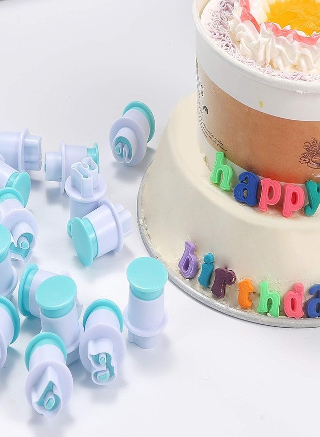 BAKING SET مجموعة أدوات الخبز 26 قطعة، قوالب تقطيع بسكويت صغيرة سهلة الضغط على شكل حروف أبجدية صغيرة، قوالب تقطيع عجينة السكر - Image 5