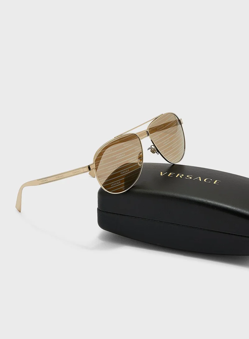 VERSACE 0Ve2209 Top Bar Phantos Sunglasses