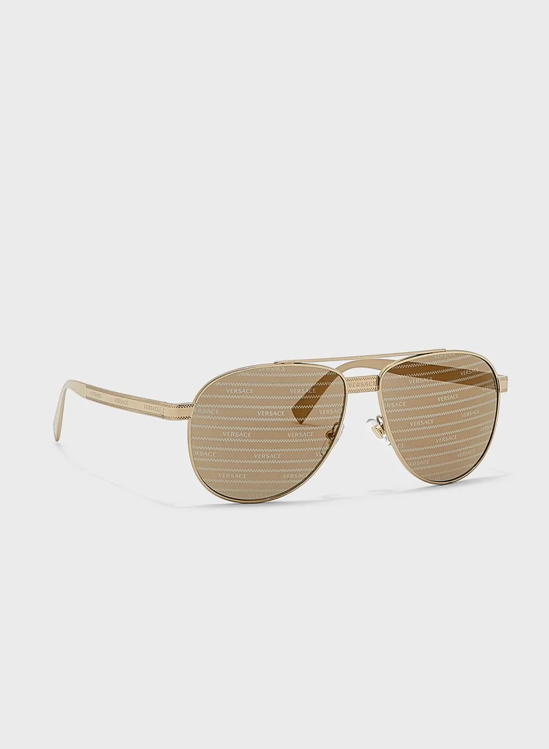 VERSACE 0Ve2209 Top Bar Phantos Sunglasses