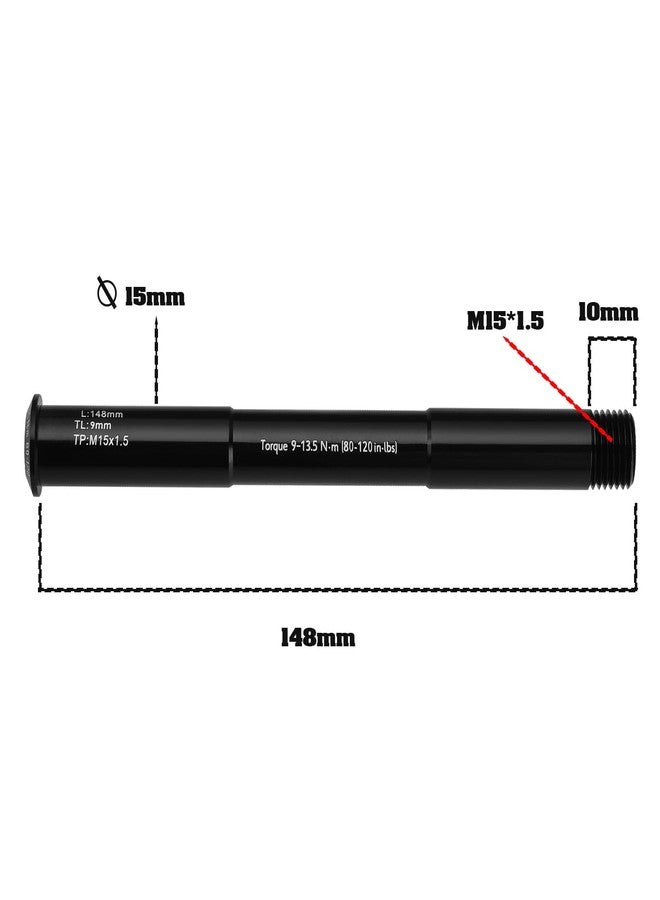 ECSiNG Bicycle Thru Axle Thread Pitch M15x1.5 Bicycle Front Fork Shaft Compatible with Rockshox Forks Compatible with Forks with 100mmx15mm Non Boost Dropouts - Image 4