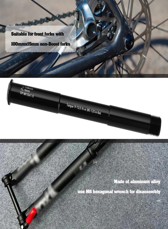 ECSiNG Bicycle Thru Axle Thread Pitch M15x1.5 Bicycle Front Fork Shaft Compatible with Rockshox Forks Compatible with Forks with 100mmx15mm Non Boost Dropouts - Image 3