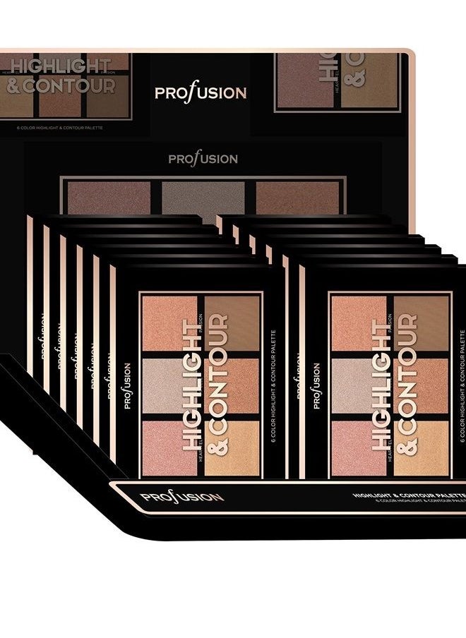 Studio Icon Collection Highlight & Contour 6 Colour Palette