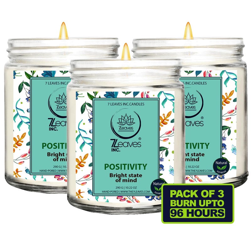 7LEAVES INC Positivity Candles Contain a Blend of Ingredients Chosen for Their Uplifting and MoodBoosting 102 Oz