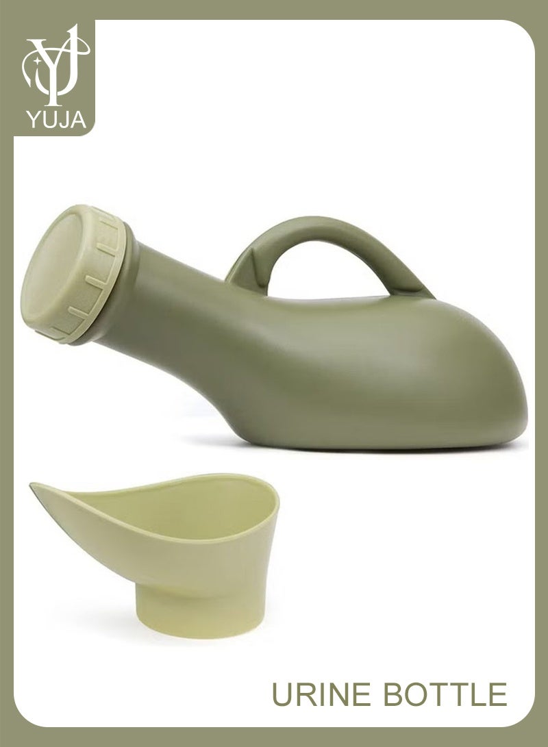 YUJA Urine Bottle Spill Proof Unisex Portable Women Mens Urinals Screw Top Lid Pee Female Funnel Urine Bottles Container Plastic Bed Pan Car Travel Toilet 1000ml Adult Kids Potty Night Wee Pot Toliet for M - Image 1