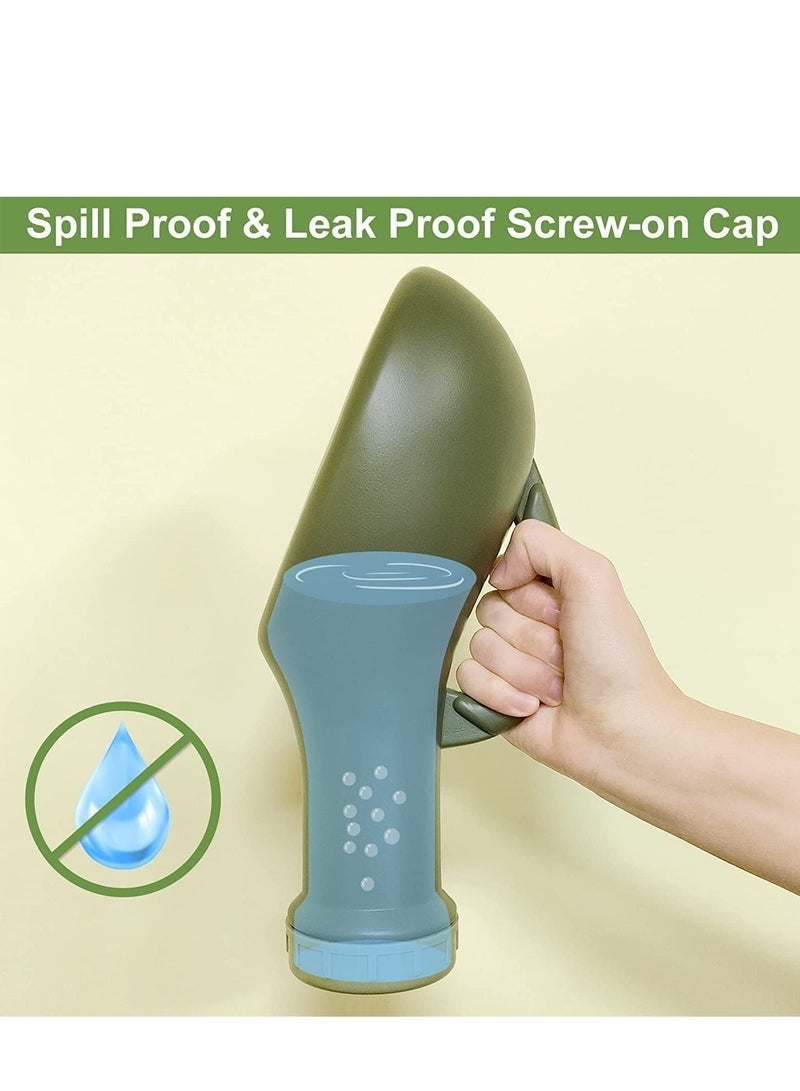 YUJA Urine Bottle Spill Proof Unisex Portable Women Mens Urinals Screw Top Lid Pee Female Funnel Urine Bottles Container Plastic Bed Pan Car Travel Toilet 1000ml Adult Kids Potty Night Wee Pot Toliet for M - Image 5