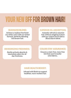 FoxyBae Dry Shampoo For Dark Hair - Brunette Breeze - Absorbs Excess Oil - Deodorizing, Quick Drying - Refreshing Volumizing, & Non-Toxic - Dark Brown & Brown Hair - For Women & Men - 7 Fl Oz  - Image 3