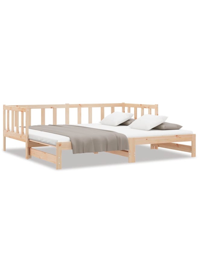 فيداكسل سرير نهاري قابل للسحب خشب صنوبر صلب 2×(90×200) سم 806960 - Image 1